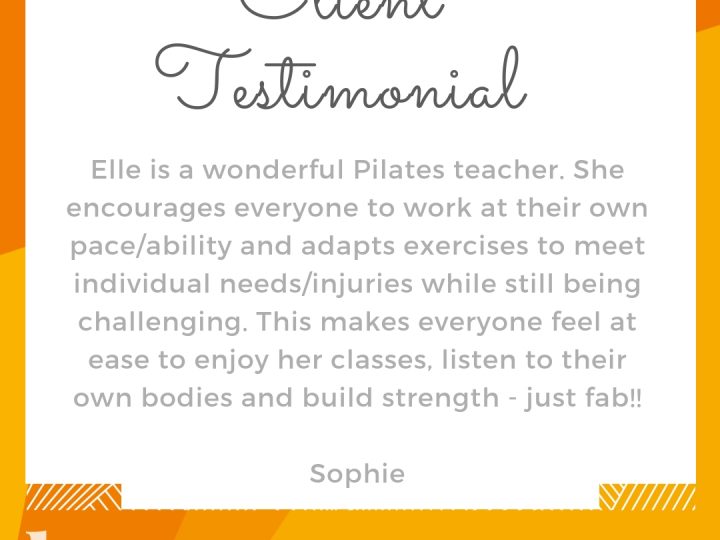 Client Testimonial from Sophie